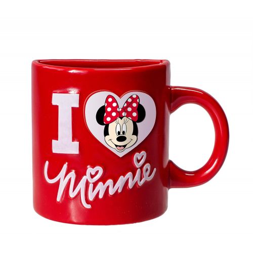 디즈니 Disney Minnie Half Mug Magnet, Red