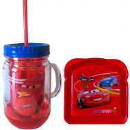 Disney Cars Doublewall Insulation Tumbler Jar With Cars Sandwich Container