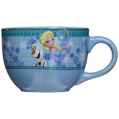 디즈니 Silver Buffalo DP7124 Disney Frozens Olaf and Elsa Soup Mug, 24-Ounces
