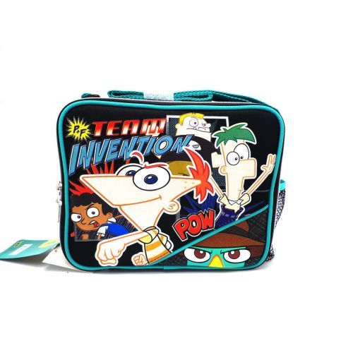 디즈니 Black Pow Phineas and Ferb Lunch Box - Phineas and Ferb Lunch Bag by Disney