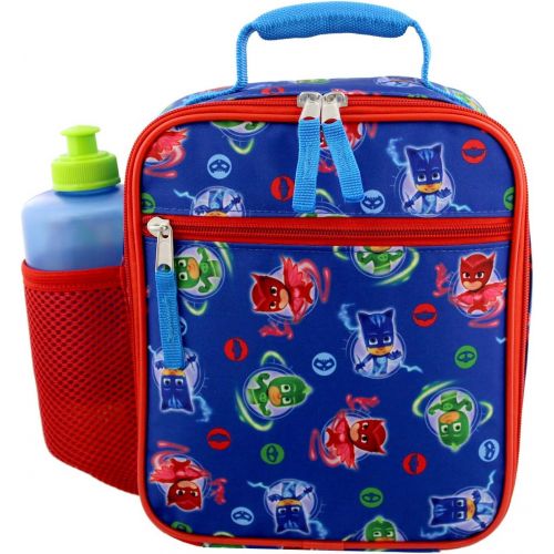 디즈니 Disney PJ Masks Boys Girls Soft Insulated School Lunch Box (One Size, Blue/Red)