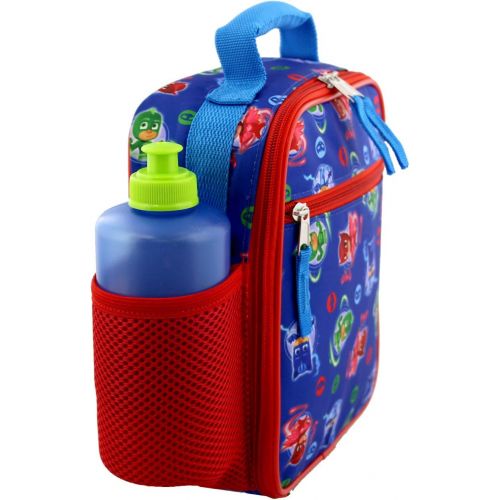 디즈니 Disney PJ Masks Boys Girls Soft Insulated School Lunch Box (One Size, Blue/Red)