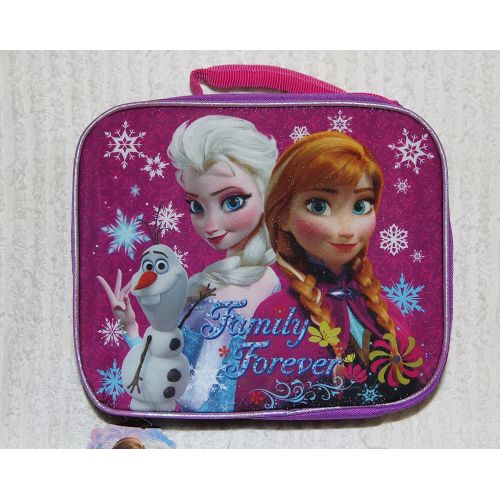 디즈니 Disney Frozen Elsa and Anna Lunch Box Tote Family Forever