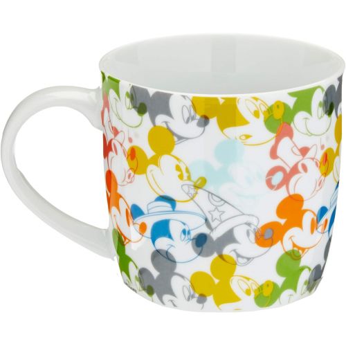 디즈니 Disney Mickey Mouse Disney Mickey 90 Years Transparent Mug, Porcelain Cup, Coffee Cup, Porcelain, Multicoloured