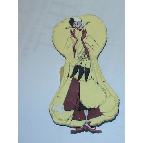 디즈니 Disney Villain Vintage Rubber Fridge Magnet 2.75 101 Dalmatians Cruella De Vil