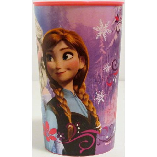 디즈니 Disney Frozen Anna & Elsa Plastic Cup 16oz Set of 4