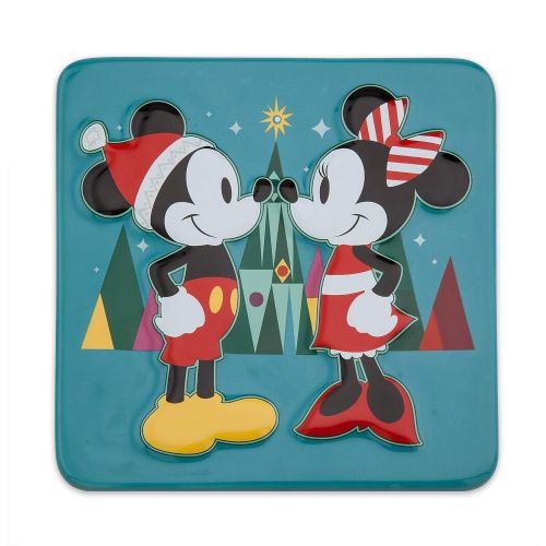 디즈니 Disney Mickey and Minnie Mouse Holiday Trivet