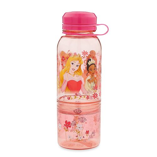 디즈니 Disney Store Princess Plastic Snack Drink Water Bottle New 2016