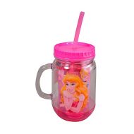 Disney Princess 14oz Double Wall Insulation Jar Tumbler with Lid & Straw, BPA-Free
