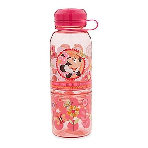 디즈니 Disney Store Minnie Mouse Plastic Snack Drink Water Bottle New 2016