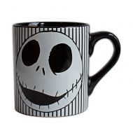 Disney NB0232 Nightmare Before Christmas Skull Stripes Ceramic Mug, 14-Ounces, Black and White