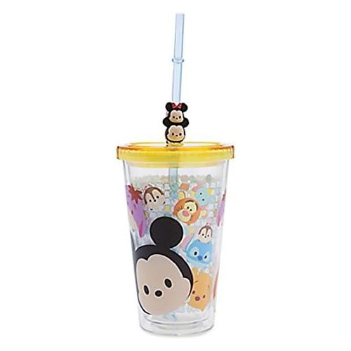 디즈니 Disney Store Tsum Tsum Acrylic Tumbler Straw Cup Minnie Mickey Pooh Eeyore