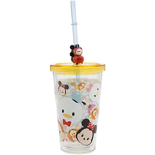 디즈니 Disney Store Tsum Tsum Acrylic Tumbler Straw Cup Minnie Mickey Pooh Eeyore