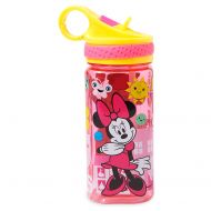 Disney Minnie Mouse Water Bottle with Built-In Straw