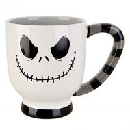 Disney Parks Exclusive Jack Skellington Striped Grinning Face Ceramic Mug