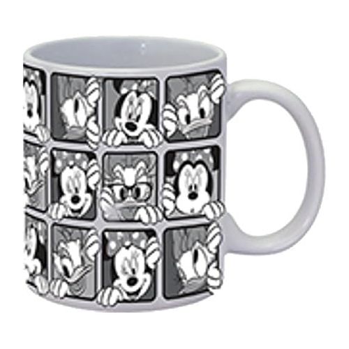디즈니 Disney Minnie Mouse and Daisy Duck Grid Jumbo Ceramic 14fl oz. coffee mug