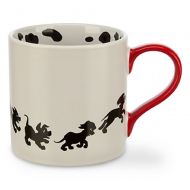 Disney Store 101 Dalmatians Coffee Mug Cup White Red Black 2014