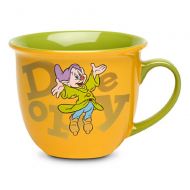 Disney Store Dopey Coffee Mug Cup Gold Green 2014 Dwarf