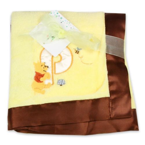 디즈니 Disney Unisex Pooh Plush Satin Trim Blanket