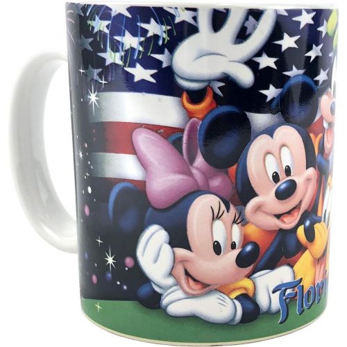 디즈니 Disney Mickey and Gang Fireworks Ceramic 14oz Jumbo Mug - Multicolored