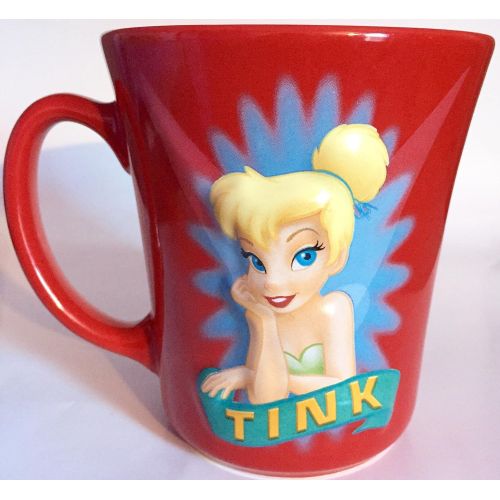 디즈니 Disney Store Exclusive Tinkerbell Tink 3D Ceramic Red Coffee Mug