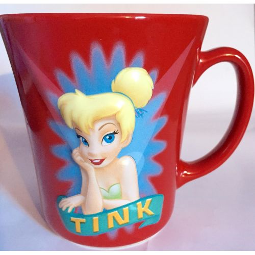 디즈니 Disney Store Exclusive Tinkerbell Tink 3D Ceramic Red Coffee Mug