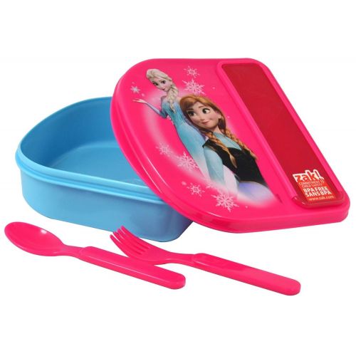 디즈니 Disney Frozen Food Storage Container w/Fork & Spoon By Zak!