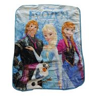 Disney Princess Frozen - Fun Elsa Anna Olaf Kristoff 40x50 Mink Style Blanket in Gift Box