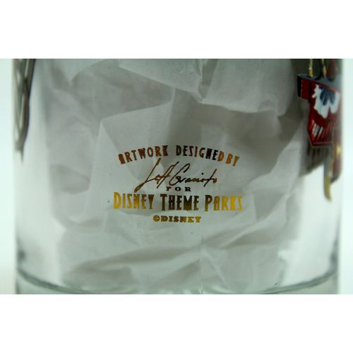 디즈니 Disney Railroad Logo All Aboard Grand Circle Tour Stein Glass Mug - Disney Parks Exclusive & Limited Availability