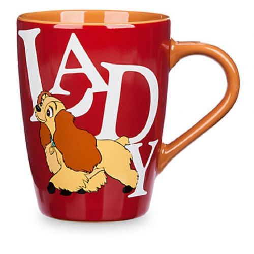 디즈니 Disney Store Lady and the Tramp Mug Coffee Cup Brown New 2016