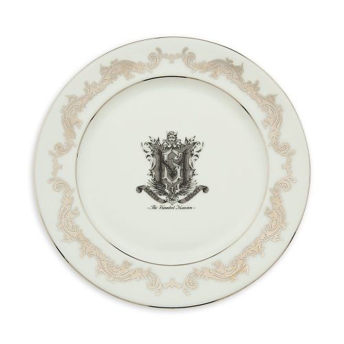 디즈니 Disney The Haunted Mansion Porcelain Dessert Plate White
