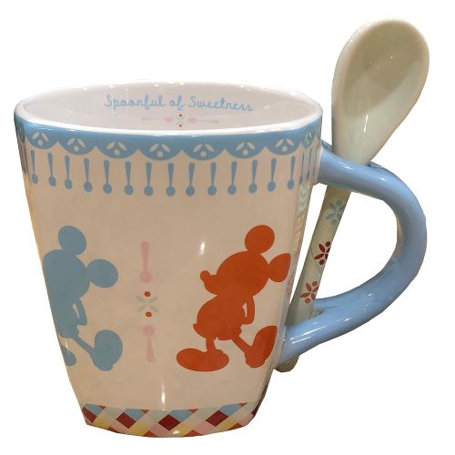디즈니 Disney Parks Shanghai Mickey Mouse Spoonful of Sweetness Ceramic Coffee Tea Mug Cup with Spoon