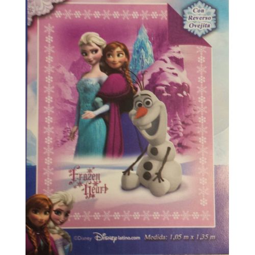 디즈니 Disney Frozen 2014 Elsa Anna Olaf Baby Plush Soft Sherpa Blanket 41 x 53