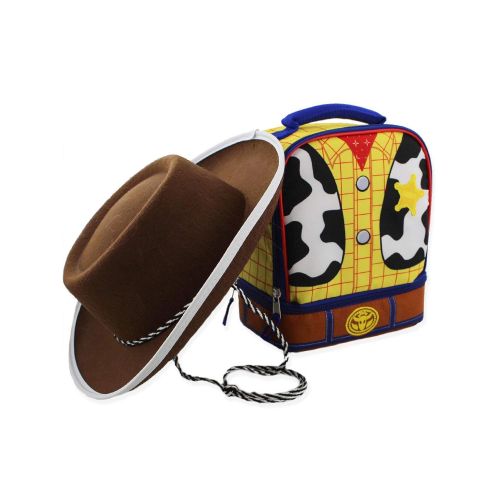 디즈니 Disney Toy Story Woody Kids Soft Dual Compartment Insulated School Lunch Box (One Size, Yellow/Multi)