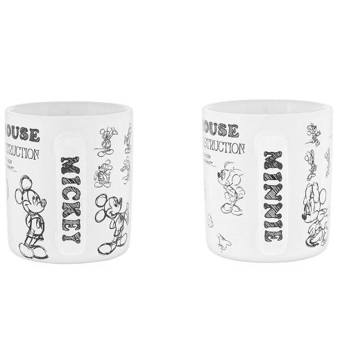 디즈니 Disney Mickey & Minnie Mouse Character Construction Coffee/Tea Mug Set - Disney Parks Exclusive & Limited Availability