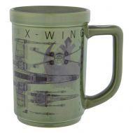 Disney Parks Star Wars X-Wing Blueprint Str Wrs Mug Green