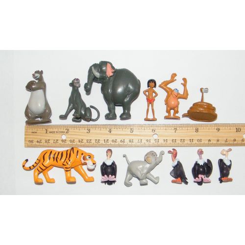 디즈니 Disney The Jungle Book Deluxe Mini Cupcake Decorations Set of 12 Figures