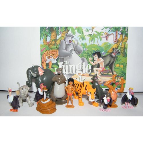 디즈니 Disney The Jungle Book Deluxe Mini Cupcake Decorations Set of 12 Figures