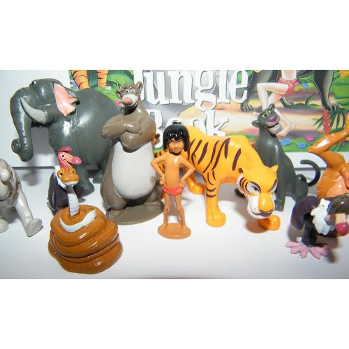 디즈니 Disney The Jungle Book Deluxe Mini Cupcake Decorations Set of 12 Figures