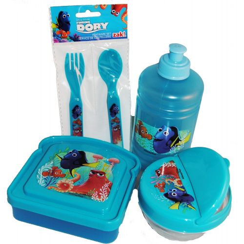디즈니 Disneys Finding Dory Lunch Containers Kit and Waterbottle