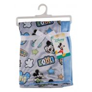 Disney Mickey Mouse Mink and Sherpa Double Sided Infant Blanket, Awesome Print