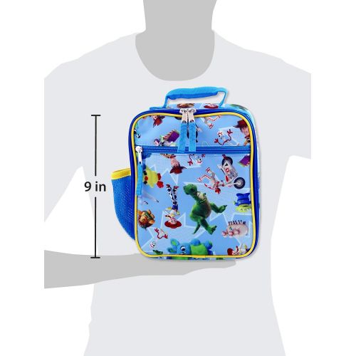 디즈니 Disney Toy Story 4 Boys Girls Soft Insulated School Lunch Box (One Size, Blue)