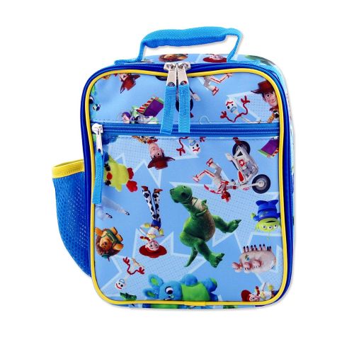 디즈니 Disney Toy Story 4 Boys Girls Soft Insulated School Lunch Box (One Size, Blue)