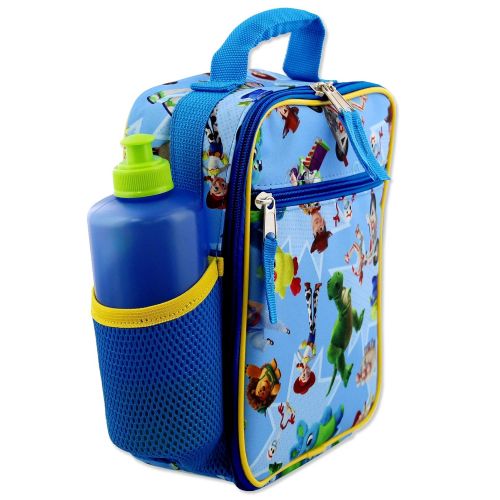 디즈니 Disney Toy Story 4 Boys Girls Soft Insulated School Lunch Box (One Size, Blue)