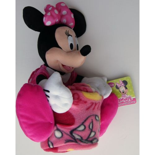 디즈니 Disney Minnie Mouse Hot on Dots Character & Throw Set