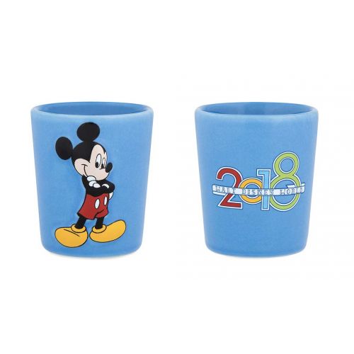 디즈니 Disney Shot Glass Toothpick Holder 2018 Logo Walt Disney World Set of 2