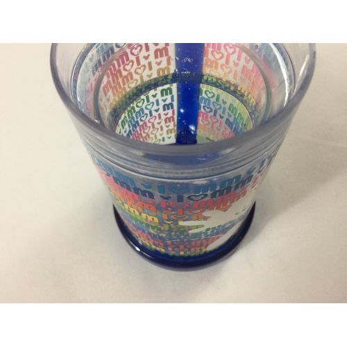 디즈니 Disney Park I Love Mickey Mouse Pattern Plastic Freezer Mug NEW