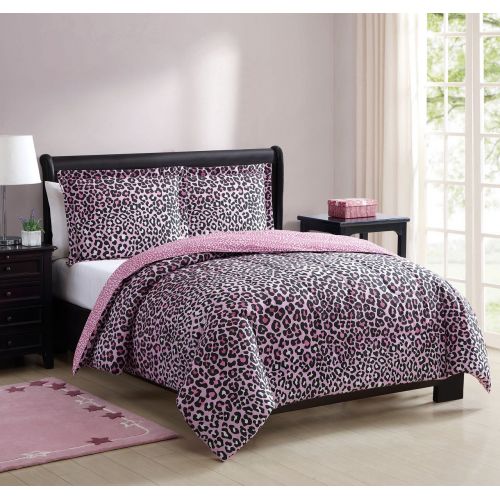디즈니 Disney Juvy are You Kitten Me Pink/Black Comforter Set Twin