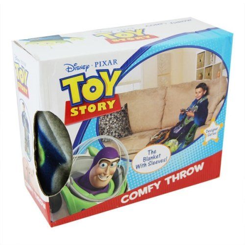 디즈니 Disney Pixar Disney-Pixars Toy Story, Toy Zone Youth Comfy Throw Blanket with Sleeves, 48 x 48, Multi Color