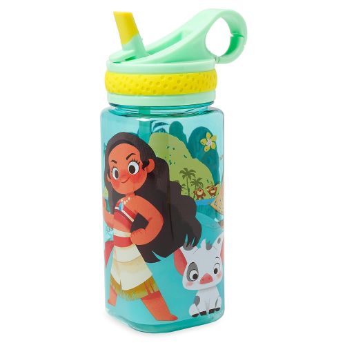 디즈니 Disney Moana Water Bottle with Built-In Straw